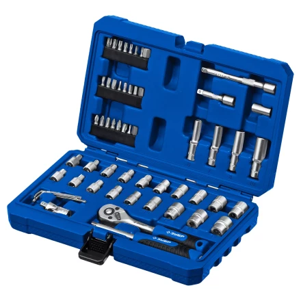 ЗУБР А-57, 57 предм., (1/4), универсальный набор инструмента, Профессионал (27671-H57) купить в Нижневартовске