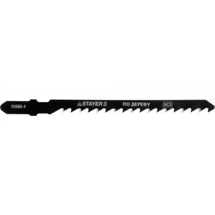 Полотна STAYER &quot;PROFI&quot;, T244D, для эл/лобзика, HCS, по дереву, ДВП, ДСП, фигур. рез, EU-хвост., шаг 4мм, 75мм, 2шт 15986-4_z01 купить в Нижневартовске
