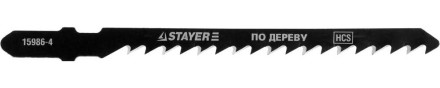 Полотна STAYER &quot;PROFI&quot;, T244D, для эл/лобзика, HCS, по дереву, ДВП, ДСП, фигур. рез, EU-хвост., шаг 4мм, 75мм, 2шт 15986-4_z01 купить в Нижневартовске