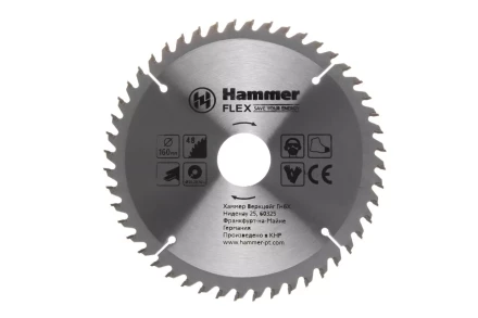 Диск пильный твердосплавный HAMMER Ф160х20мм 48зуб. купить в Нижневартовске