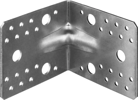 ЗУБР УКУ-2.5, 90 x 105 x 105 x 2.5 мм, цинк, усиленный крепежный уголок (31011-105) купить в Нижневартовске