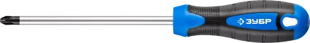 Отвертка ЗУБР "МАСТЕР", хром-ванадиевая сталь, эргономичная двухкомпонентная рукоятка, PH № 2-150мм 25232-2-15 купить в Нижневартовске