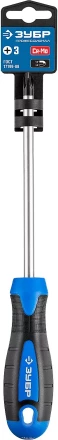 Отвертка ЗУБР "МАСТЕР", хром-ванадиевая сталь, эргономичная двухкомпонентная рукоятка, PH № 2-150мм 25232-2-15 купить в Нижневартовске