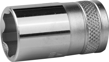 Торцовая головка KRAFTOOL &quot;INDUSTRIE QUALITAT&quot;, Cr-V, SUPER-LOCK, хромосатинированная, 1/2&quot;, 16 мм 27801-16_z01 купить в Нижневартовске