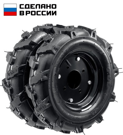 ЗУБР КП-1, 4.00-8, 2 шт., пневматические колеса для мотоблоков (707106-1) купить в Нижневартовске