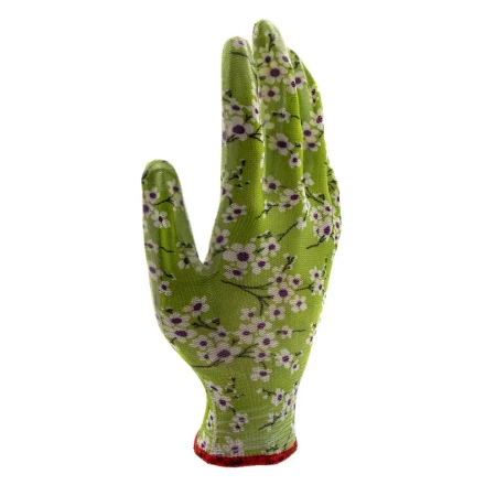 Перчатки садовые из полиэстера с нитрильным обливом, MIX цветов, M Palisad 67864 купить в Нижневартовске