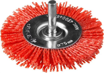 ЗУБР "ПРОФЕССИОНАЛ". Щетка дисковая для дрели, нейлоновая проволока с абразивным покрытием, 75мм 35161-075_z02 купить в Нижневартовске