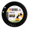 Леска для триммера зубчатый квадрат, 3,0мм х 113м, на DIN катушке FLEX CORD// Denzel 96806 купить в Нижневартовске