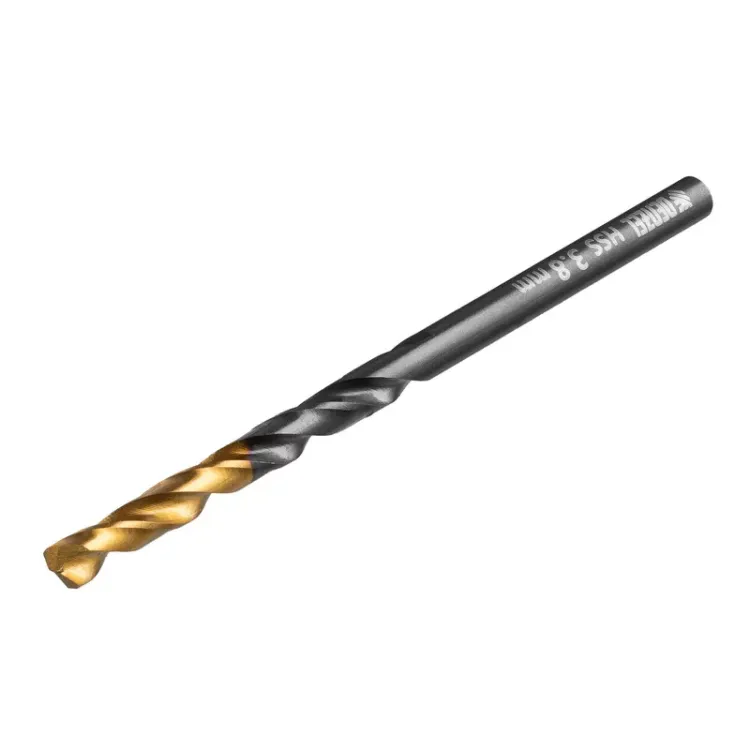 Сверло по металлу, 3,8 мм, HSS-Tin, Golden Tip, 10 шт. Denzel 717208 купить в Нижневартовске