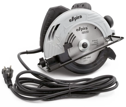 Пила циркулярная ESPIRA CSI-190A (ф190 мм, 220-240В,50/60 Гц, мощность 1250 Вт, 5000 об/мин), 401251 купить в Нижневартовске