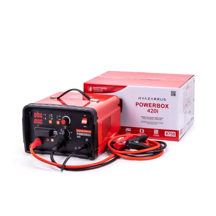 Инверторное пуско-зарядное устройство KVAZARRUS PowerBox 420i, таймер, цветная коробка купить в Нижневартовске