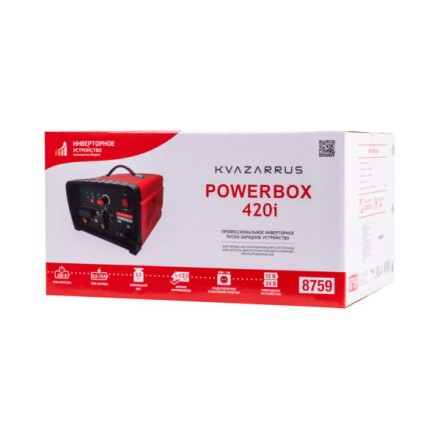 Инверторное пуско-зарядное устройство KVAZARRUS PowerBox 420i, таймер, цветная коробка купить в Нижневартовске