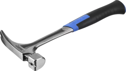 Молоток-гвоздодер ЗУБР "ПРОФЕССИОНАЛ" цельнокованый с магнитом и двухкомпонентной рукояткой, 580г 20258-580 купить в Нижневартовске