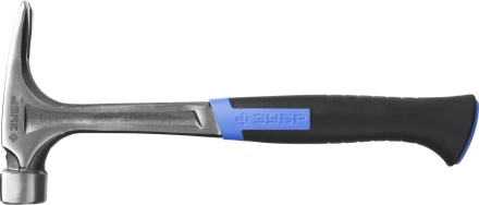 Молоток-гвоздодер ЗУБР "ПРОФЕССИОНАЛ" цельнокованый с магнитом и двухкомпонентной рукояткой, 580г 20258-580 купить в Нижневартовске