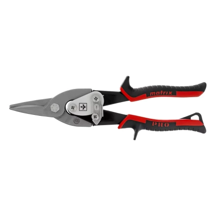 Ножницы по металлу Matrix, 250 мм, прямой рез, сталь CRMO, двухкомпонентные рукоятки, PRO 78322 купить в Нижневартовске