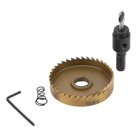Коронка по металлу HSS, 63 мм, нитридтитановое покрытие Denzel 724120 купить в Нижневартовске