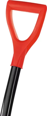 Лопата снеговая пластиковая с алюминиевой планкой, с алюминиевым черенком и V-ручкой, 410мм, оранжевая, СИБИН 421845 421845 купить в Нижневартовске