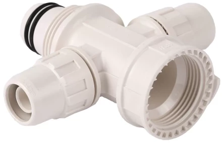 Коллектор ЗУБР "ШиреФит" сборный крестовой "внутренняя резьба - штуцер с гайкой - штуцер с гайкой", 26мм х 16мм 51518-26-16-26 купить в Нижневартовске