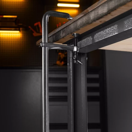 Струбцина F-образная Denzel 20471, 100x400мм, кованая купить в Нижневартовске