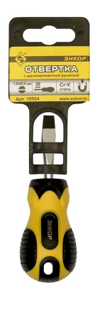 Отвертка шлицевая 1,0х6,0х38 мм Энкор 19504 купить в Нижневартовске