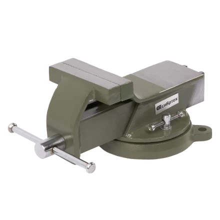 Тиски слесарные Сибртех 18618, 100 мм, стальные, поворотные купить в Нижневартовске