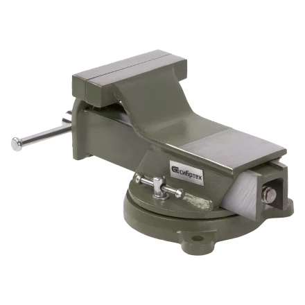 Тиски слесарные Сибртех 18618, 100 мм, стальные, поворотные купить в Нижневартовске