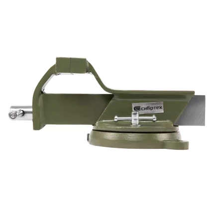 Тиски слесарные Сибртех 18618, 100 мм, стальные, поворотные купить в Нижневартовске