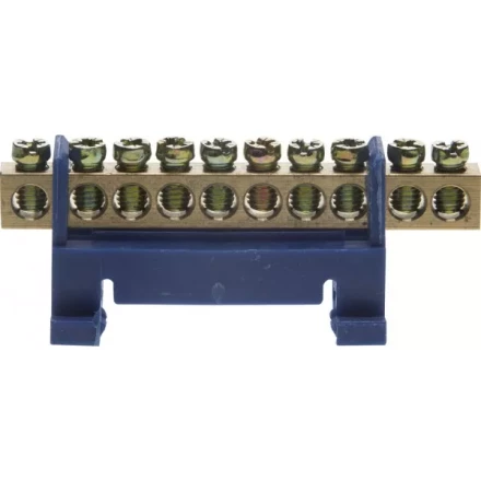 Шина СВЕТОЗАР нулевая на изоляторе типа "Стойка"макс. ток 100А, 5,2мм, 10 полюсов 49806-10 купить в Нижневартовске