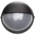 Светильник уличный СВЕТОЗАР влагозащищенный с верхним защитным кожухом, круг, цвет черный, 100Вт SV-57263-B купить в Нижневартовске