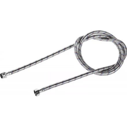 Подводка гибкая ЗУБР для воды, оплетка из нержавеющей стали, г/ш 1/2" - 1,8м 51005-G/S-180 купить в Нижневартовске