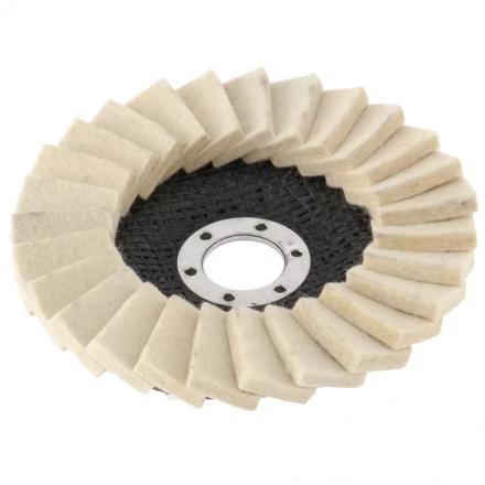 Круг полировальный лепестковый из натурального войлока 125 х 22,2 мм MATRIX артикул 75934 купить в Нижневартовске