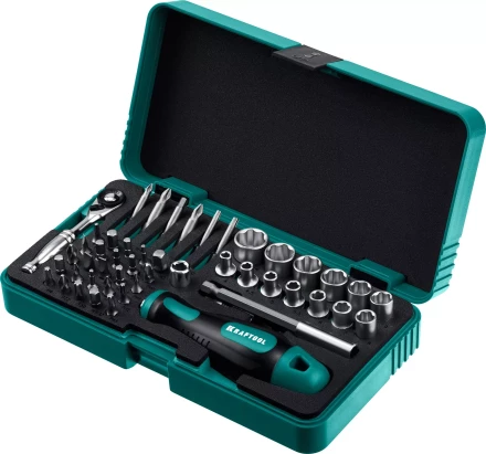 Набор: отвертка-битодержатель X-Drive с битами, торцевыми головками, мини-трещеткой, 25816 купить в Нижневартовске