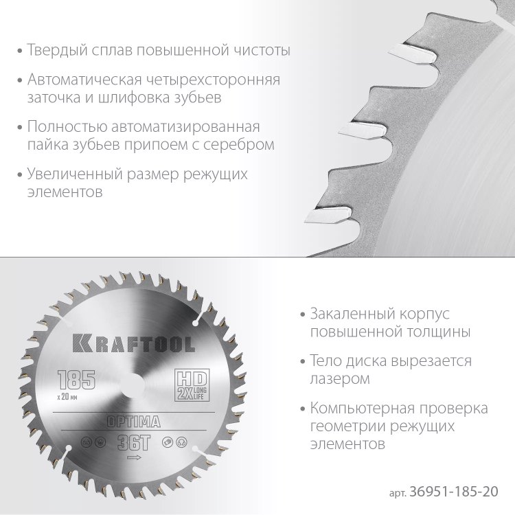 Диск пильный OPTIMA, повышенный ресурс 36951-185-20 купить в Нижневартовске
