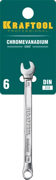 Ключи комбинированные KRAFTOOL, Cr-V, DIN 3113 27079-06 купить в Нижневартовске