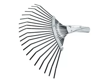 Грабли веерные 20 зубьев без черенка оксидированные плоский зуб  СИБРТЕХ Россия 61778 купить в Нижневартовске