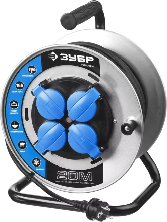 Удлинители на катушке силовые провод КГ 3х15 мм2 серия ПРОФЕССИОНАЛ купить в Нижневартовске