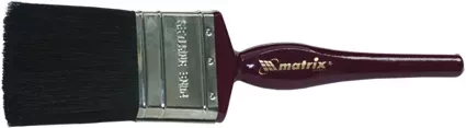 Кисть плоская "Декор" 1" (25 мм) натуральная черная щетина деревянная ручка  MATRIX 82620 купить в Нижневартовске