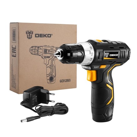 Дрель аккумуляторная DEKO GCD12DU3, 063-4096 купить в Нижневартовске