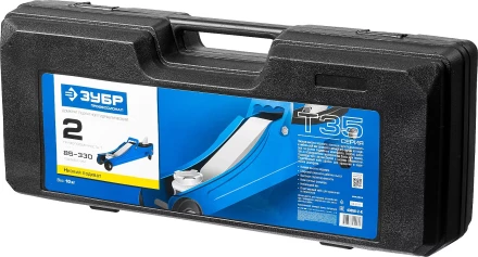 Домкрат гидравлический подкатной T35, 2т, 85-330мм, в кейсе, ЗУБР Профессионал 43056-2-K купить в Нижневартовске