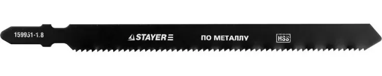 Полотна STAYER "PROFI", T318B, для эл/лобзика, HSS, по металлу (2,5-6мм), EU-хвост., шаг 1,8мм, 110мм, 2шт 159951-1.8_z01 купить в Нижневартовске