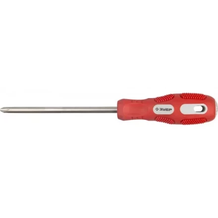 Отвертка ЗУБР "ПРОФИ" хромованадиевая сталь, двухкомпонентная рукоятка, магнит наконечник, PH3x150мм 25232-3-150_z01 купить в Нижневартовске
