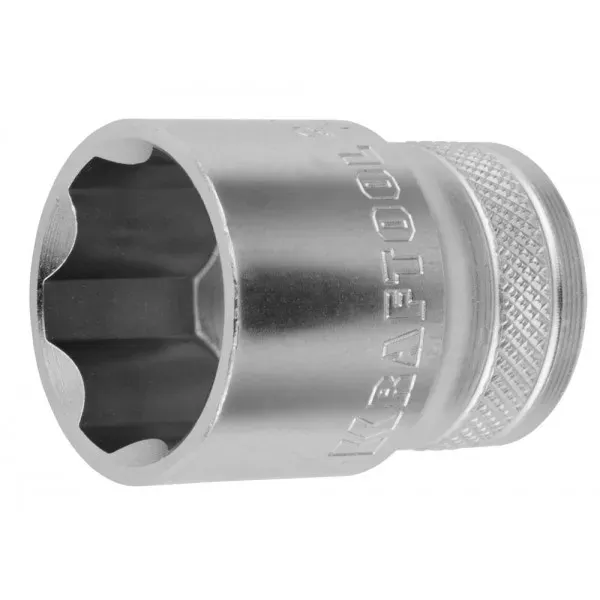Торцовая головка KRAFTOOL "INDUSTRIE QUALITAT", Cr-V, SUPER-LOCK, хромосатинированная, 1/2", 22 мм 27801-22_z01 купить в Нижневартовске