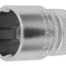 Торцовая головка KRAFTOOL "INDUSTRIE QUALITAT", Cr-V, SUPER-LOCK, хромосатинированная, 1/2", 22 мм 27801-22_z01 купить в Нижневартовске