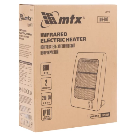 Инфракрасный обогреватель MTX 96448, IQH-800, 230В, 800 Вт купить в Нижневартовске