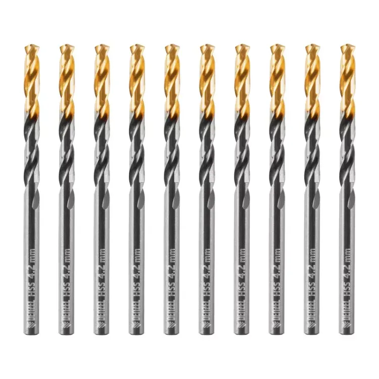 Сверло по металлу, 4,2 мм, HSS-Tin, Golden Tip, 10 шт. Denzel 717210 купить в Нижневартовске