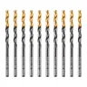 Сверло по металлу, 4,2 мм, HSS-Tin, Golden Tip, 10 шт. Denzel 717210 купить в Нижневартовске