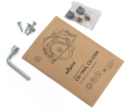 Пила циркулярная ESPIRA CSI-230A (ф230 мм, 220-240В,50/60 Гц, мощность 2500 Вт, 3900 об/мин), 401252 купить в Нижневартовске