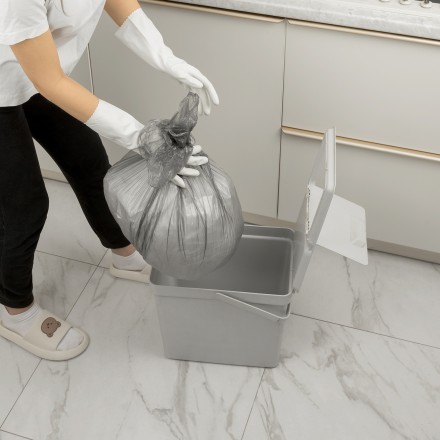 Пакеты для мусора 30 л x 50 шт. серые, Home Palisad 927075 купить в Нижневартовске