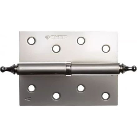 Петля дверная разъемная ЗУБР "ЭКСПЕРТ", 1 подшипник, цвет мат. никель (PN), левая, с крепежом, 100х75х2,5мм,2шт 37605-100-4L купить в Нижневартовске