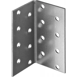 Крепежный угол ЗУБР "МАСТЕР" равносторонний, 80х40х40мм, 50 шт 310205-080-040